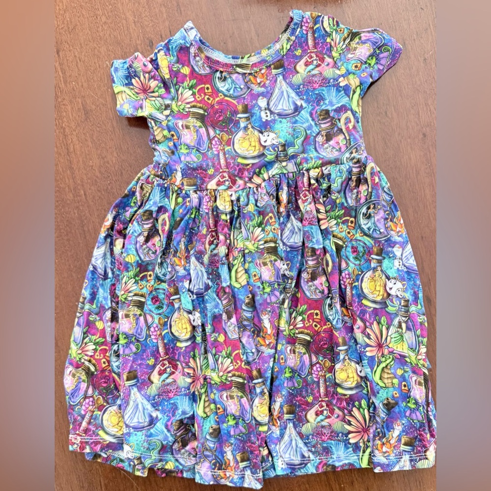 ZCO Multicolor Potion-Print Kids Costume Dress